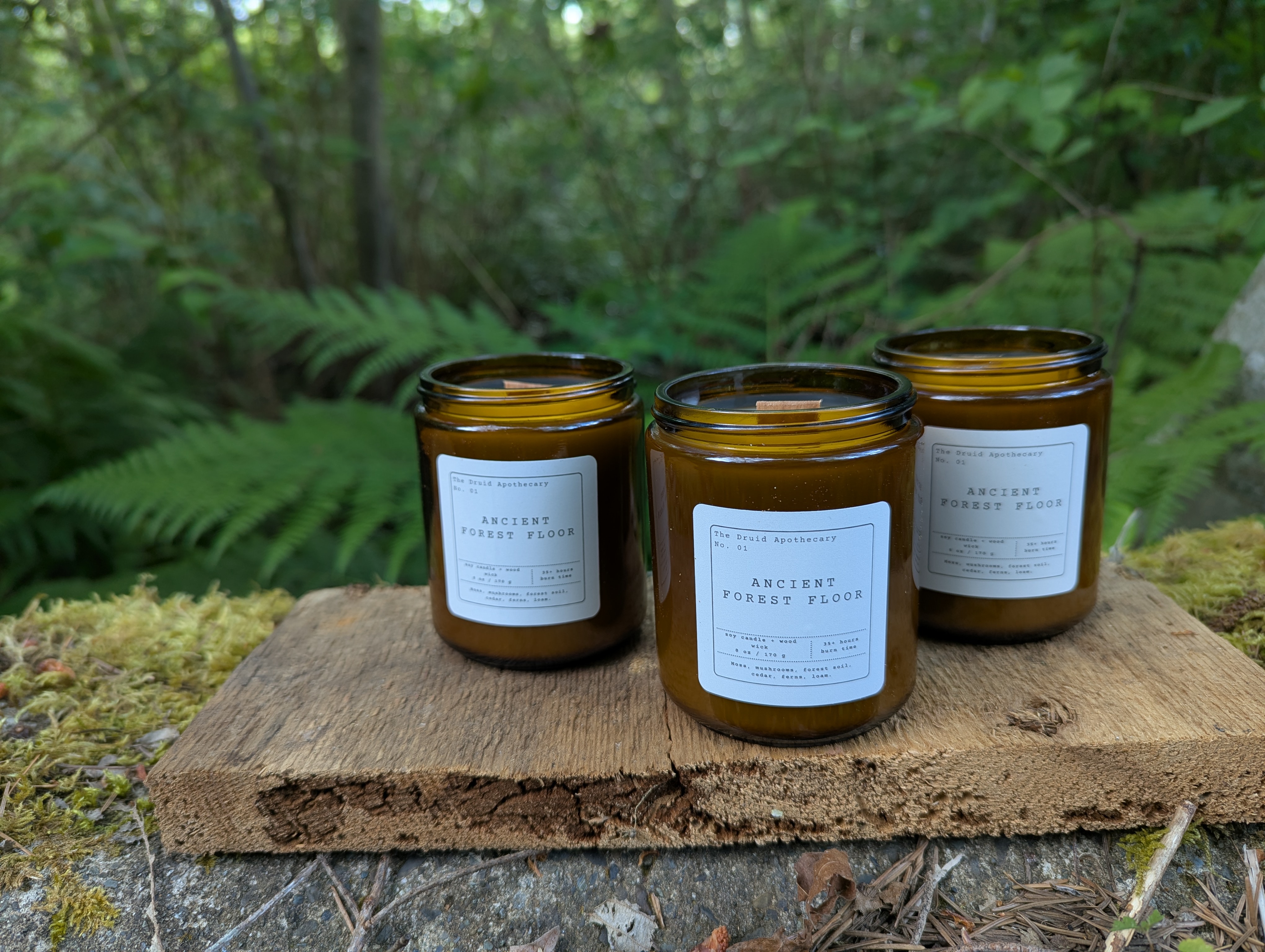 Ancient Forest Floor Wood Wick Soy Candle