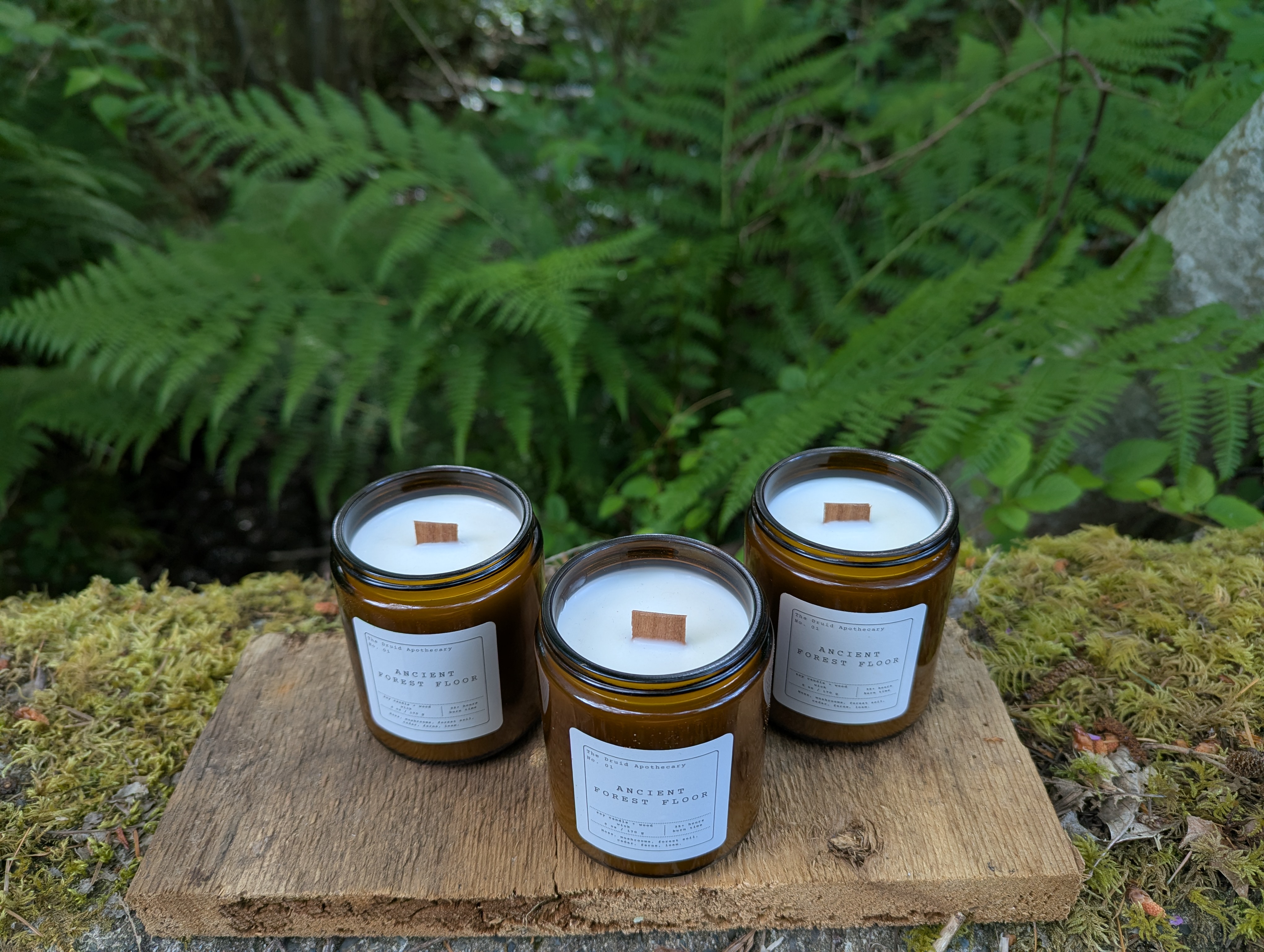 Ancient Forest Floor Wood Wick Soy Candle
