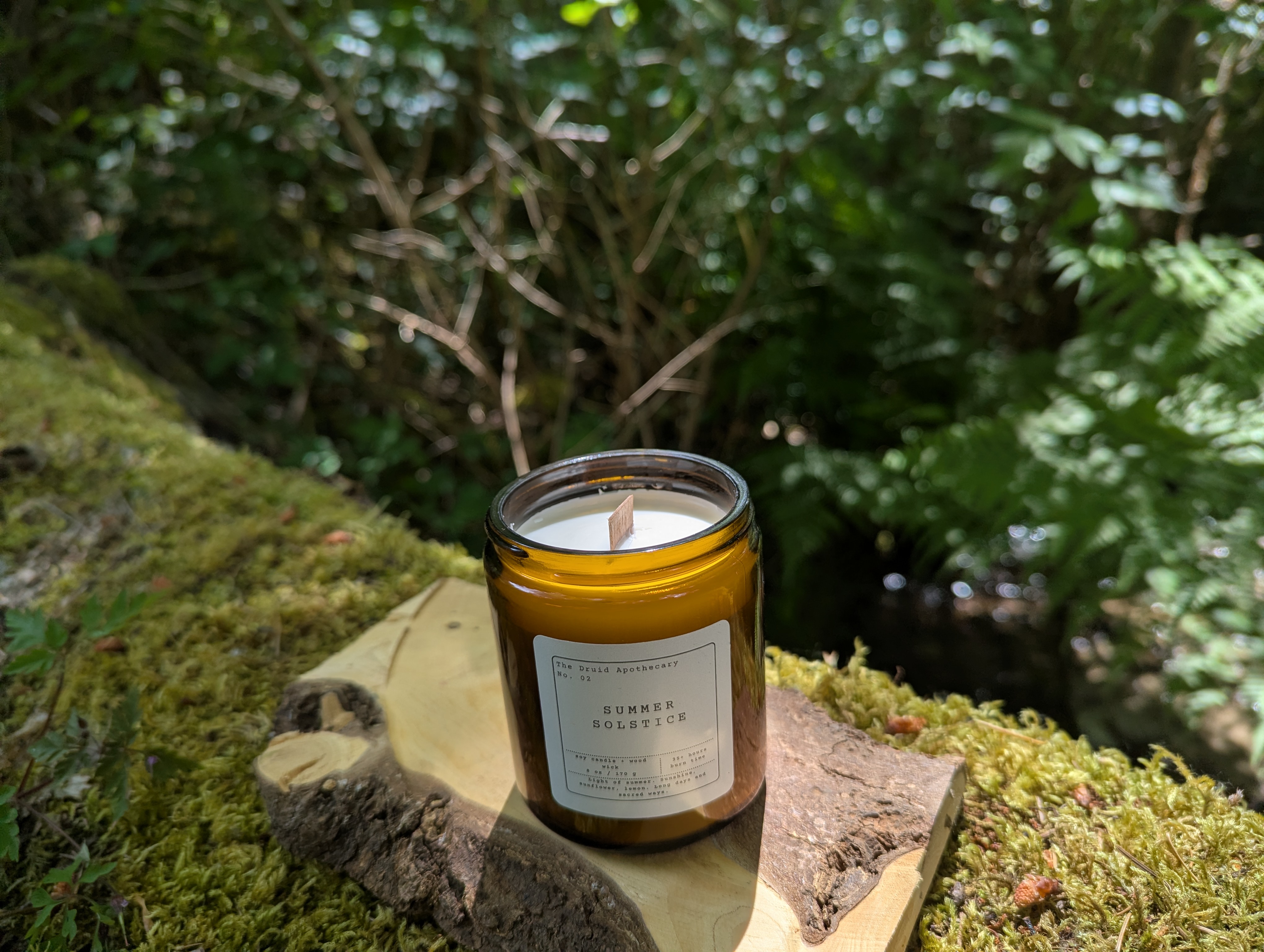 Summer Solstice Wood Wick Soy Candle